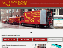 Tablet Screenshot of fz-umzuege.de